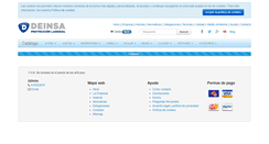 Desktop Screenshot of deinsa.es